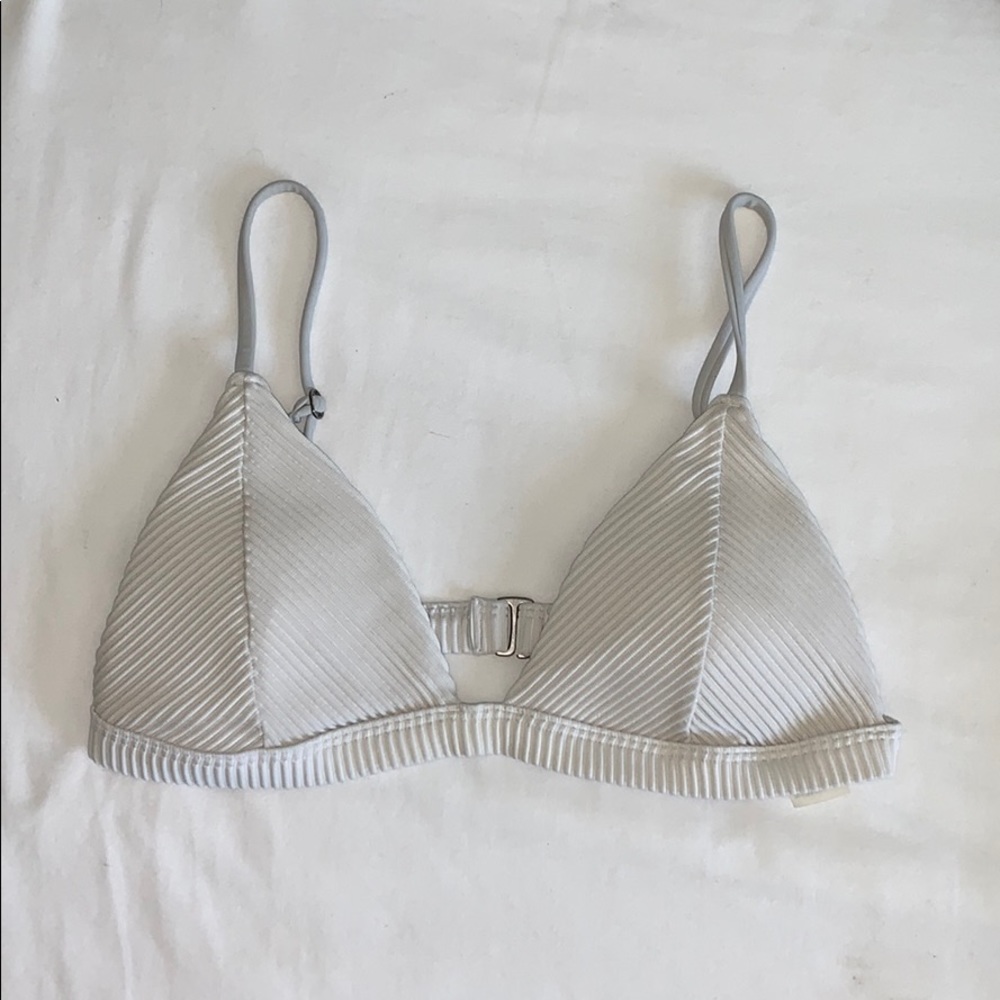 Hollister white ribbed bikini